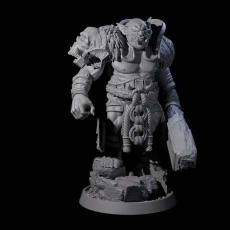 Athletic Tusked Hobgoblin E Miniature for Dungeons and Dragons, Pathfinder or other TTRPGs