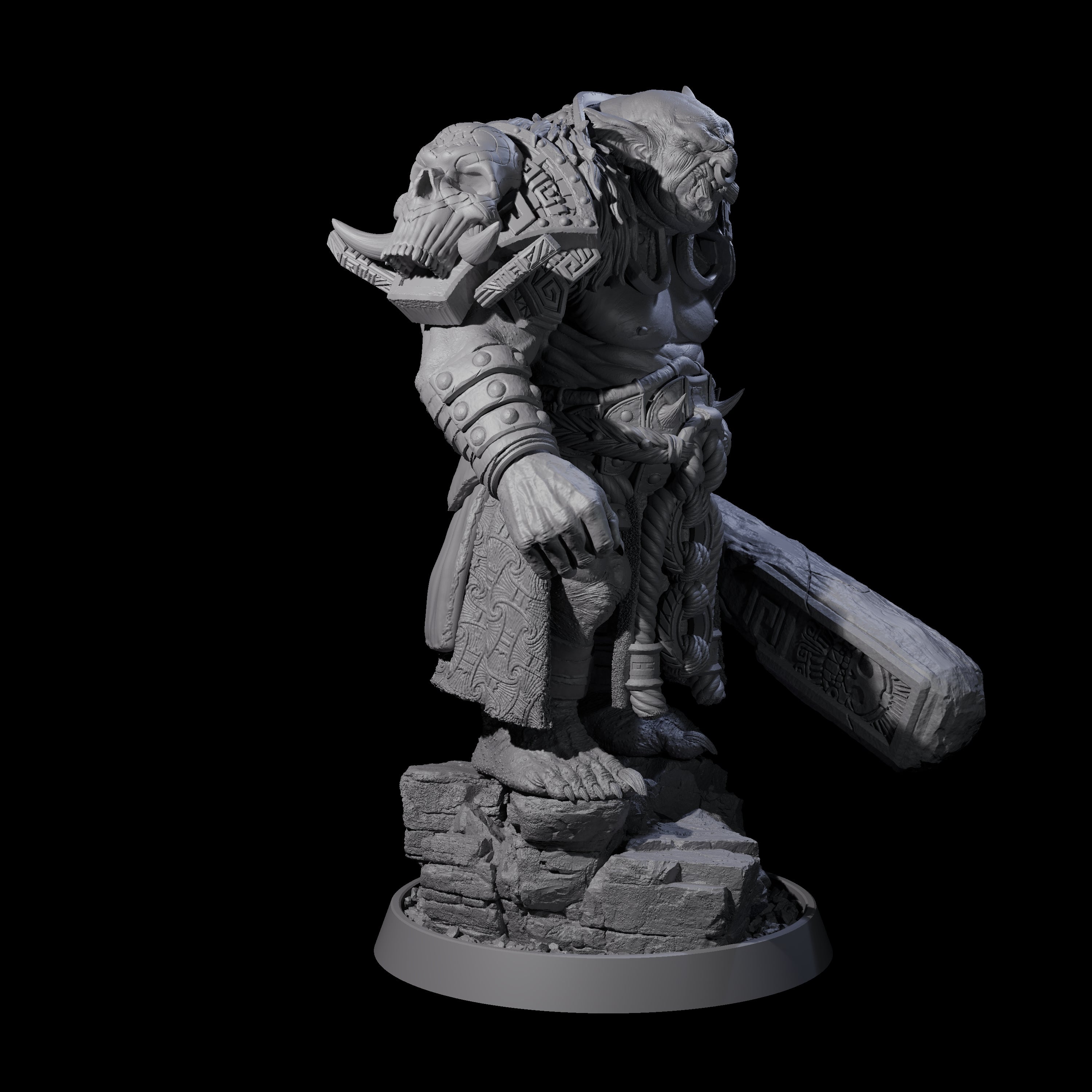 Athletic Tusked Hobgoblin E Miniature for Dungeons and Dragons, Pathfinder or other TTRPGs