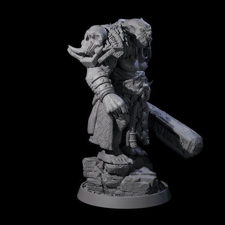 Athletic Tusked Hobgoblin E Miniature for Dungeons and Dragons, Pathfinder or other TTRPGs