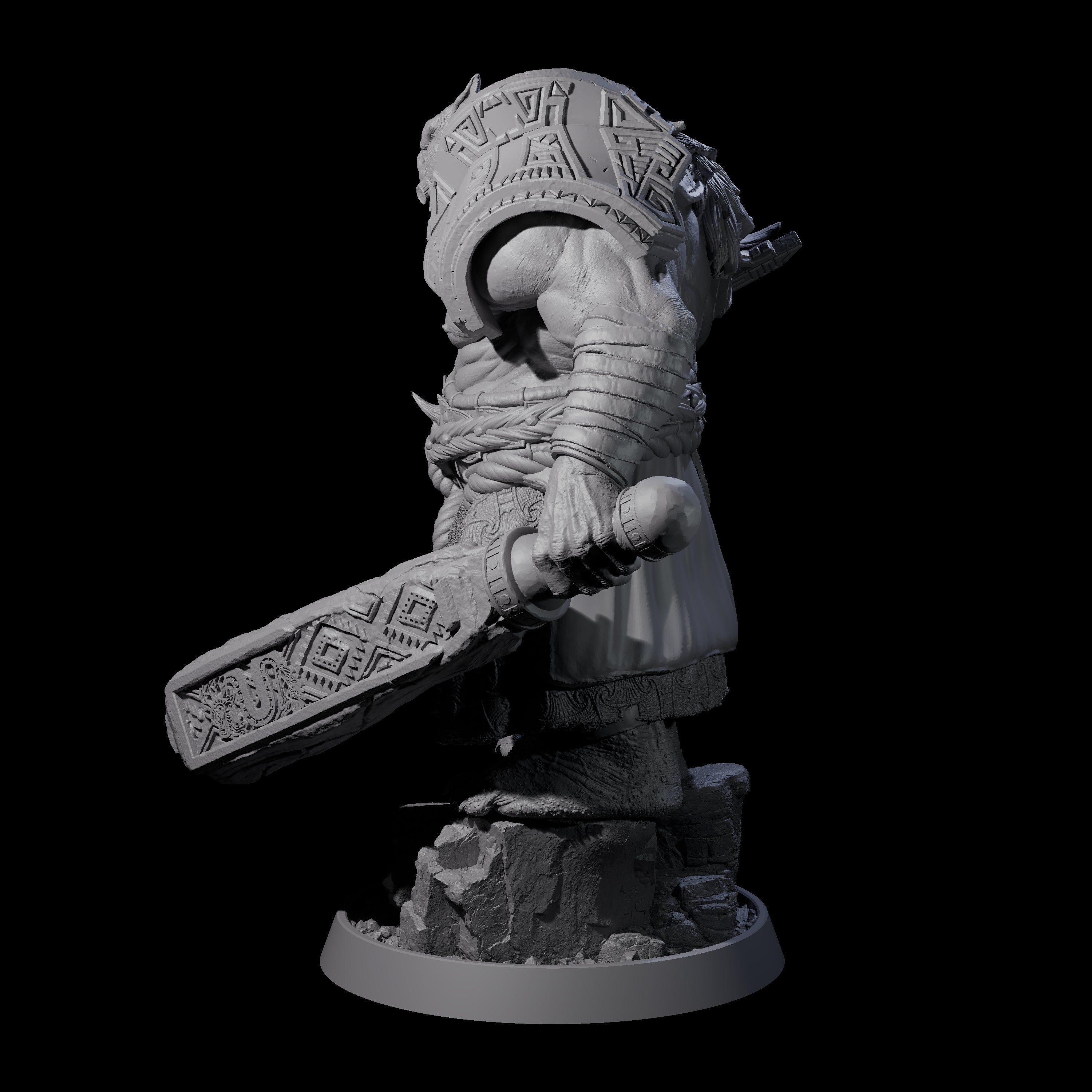 Athletic Tusked Hobgoblin E Miniature for Dungeons and Dragons, Pathfinder or other TTRPGs