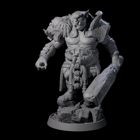 Athletic Tusked Hobgoblin E Miniature for Dungeons and Dragons, Pathfinder or other TTRPGs