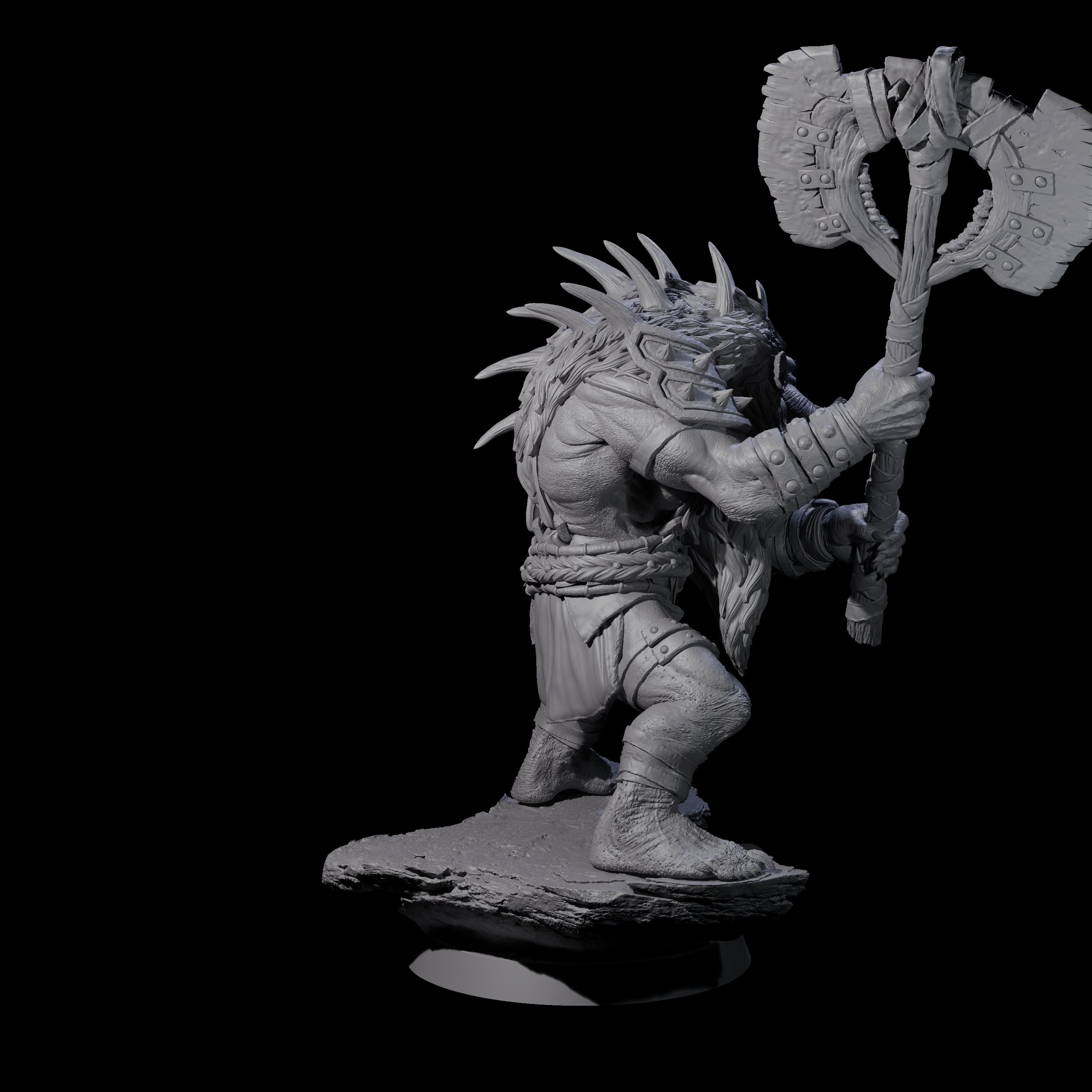 Athletic Tusked Hobgoblin F Miniature for Dungeons and Dragons, Pathfinder or other TTRPGs