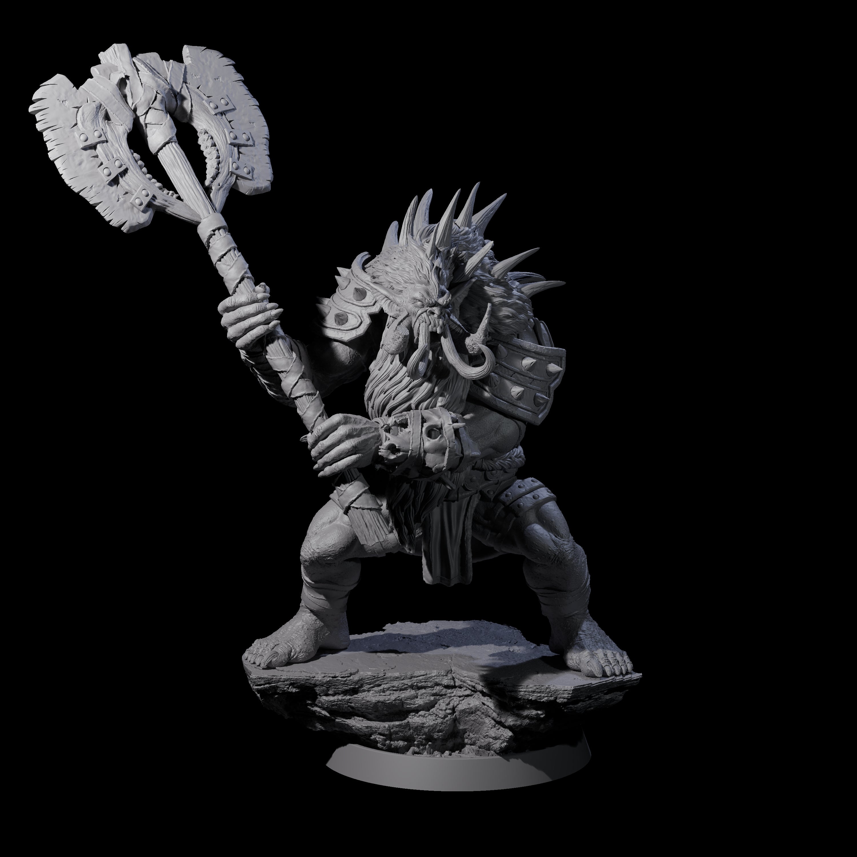 Athletic Tusked Hobgoblin F Miniature for Dungeons and Dragons, Pathfinder or other TTRPGs
