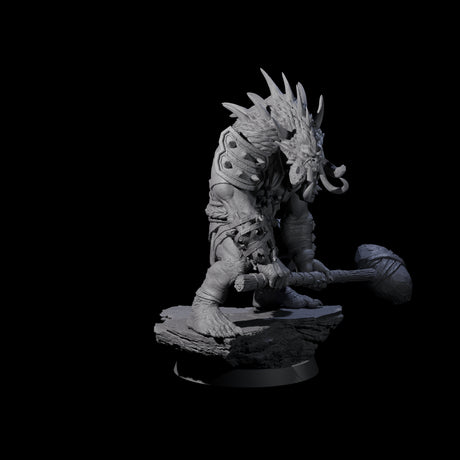 Athletic Tusked Hobgoblin H Miniature for Dungeons and Dragons, Pathfinder or other TTRPGs