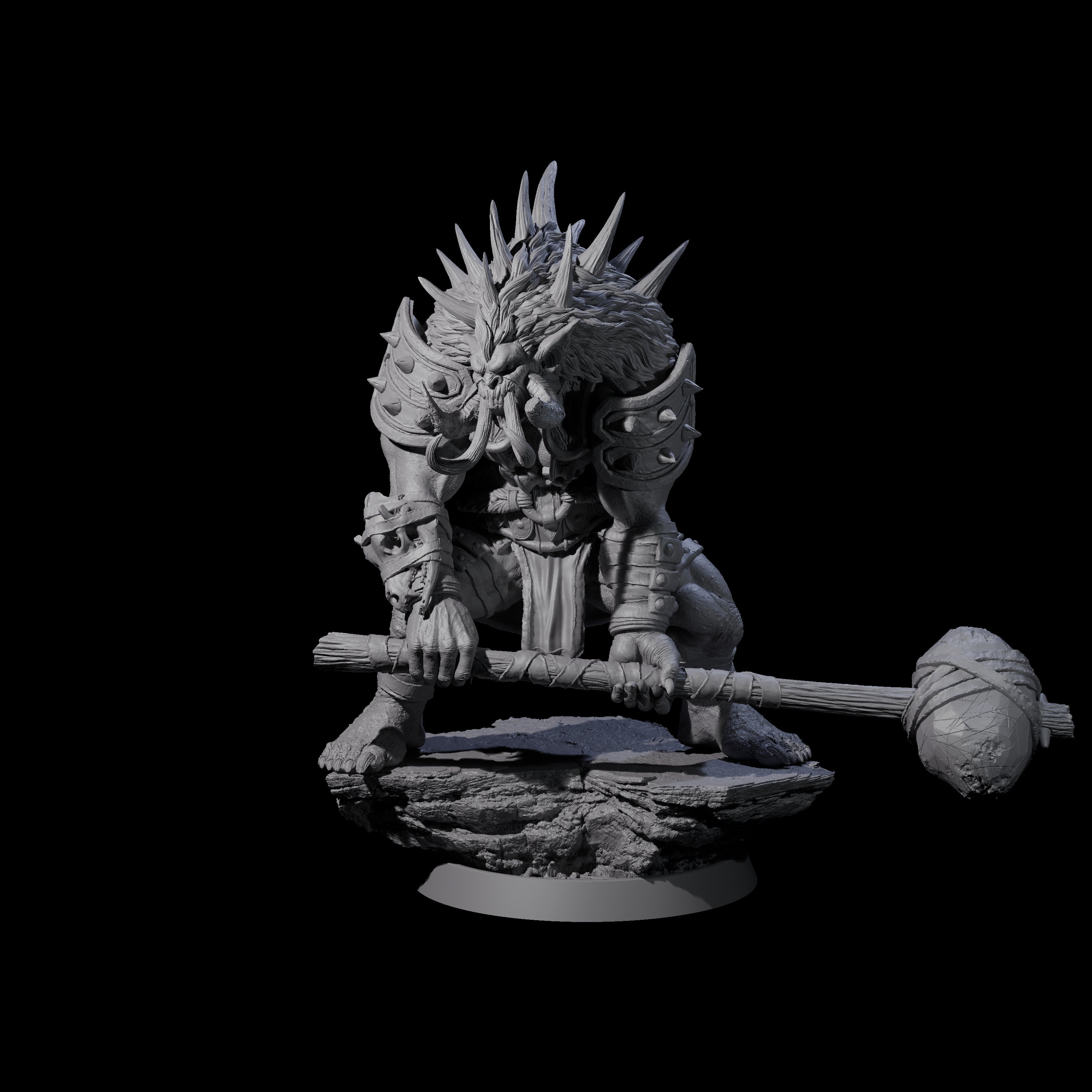 Athletic Tusked Hobgoblin H Miniature for Dungeons and Dragons, Pathfinder or other TTRPGs