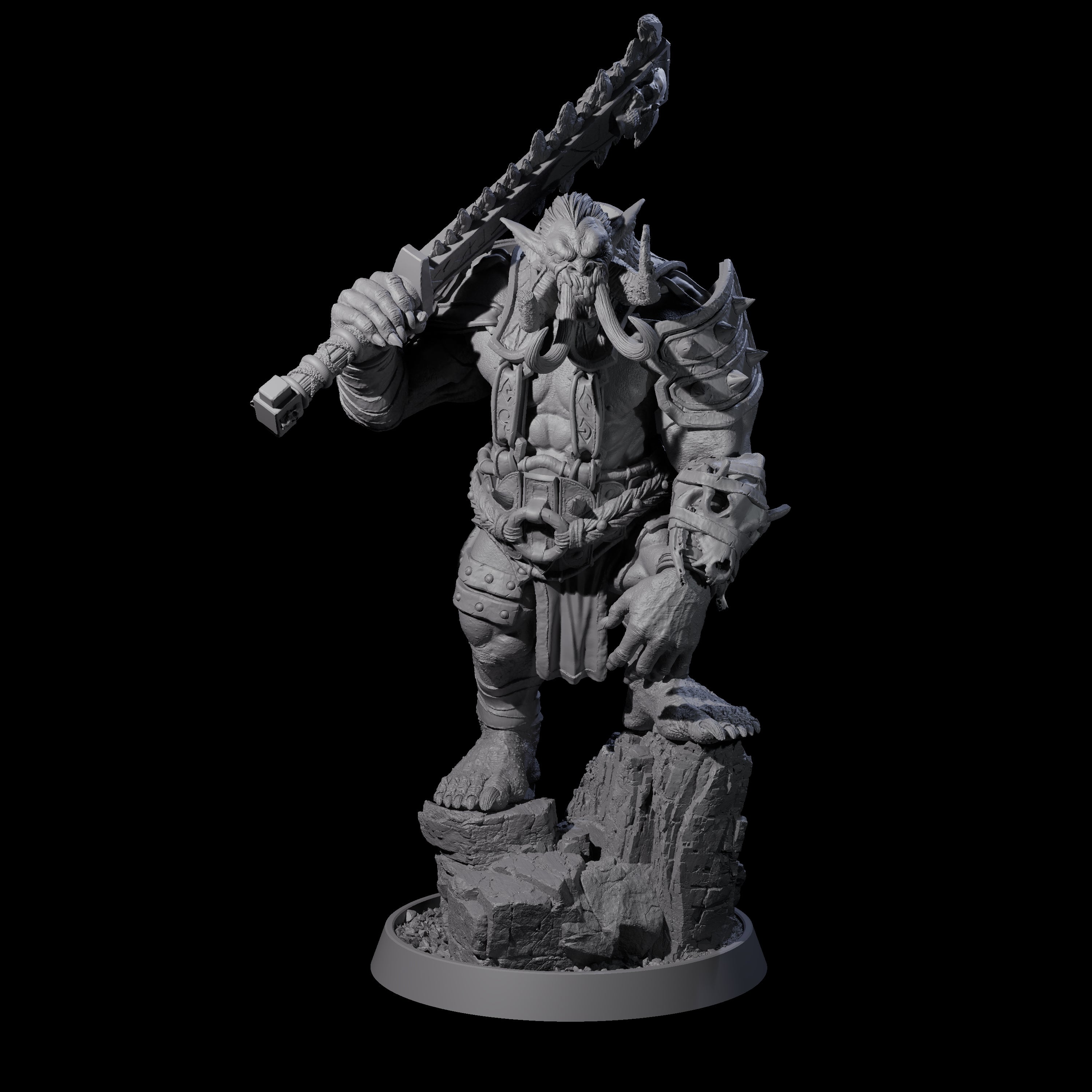 Athletic Tusked Hobgoblin J Miniature for Dungeons and Dragons, Pathfinder or other TTRPGs