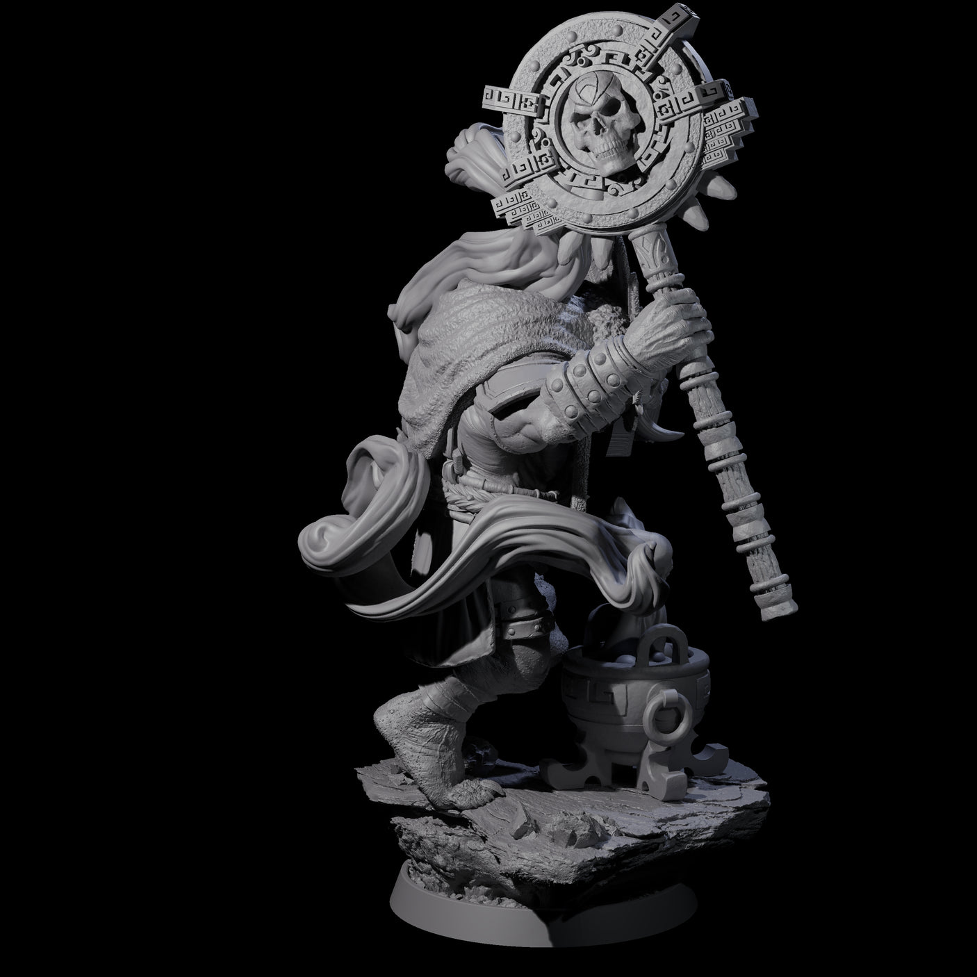 Athletic Tusked Hobgoblin K Miniature for Dungeons and Dragons, Pathfinder or other TTRPGs
