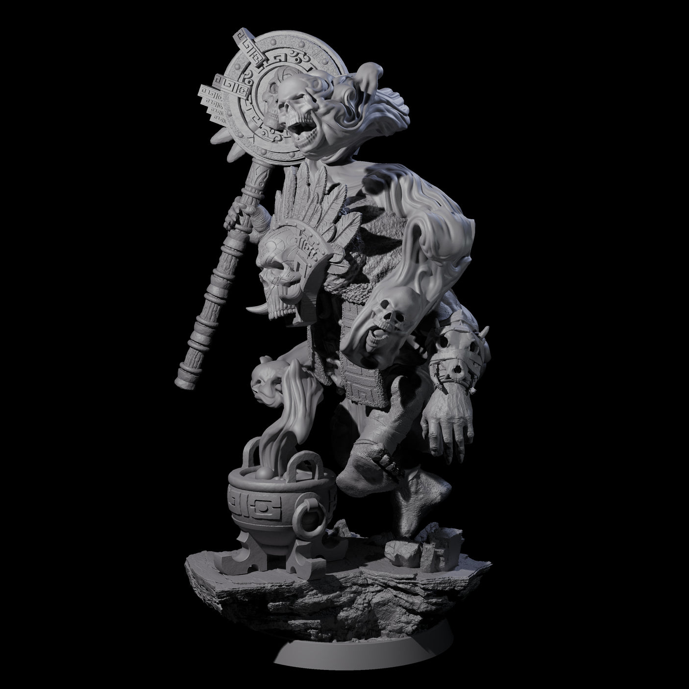 Athletic Tusked Hobgoblin K Miniature for Dungeons and Dragons, Pathfinder or other TTRPGs