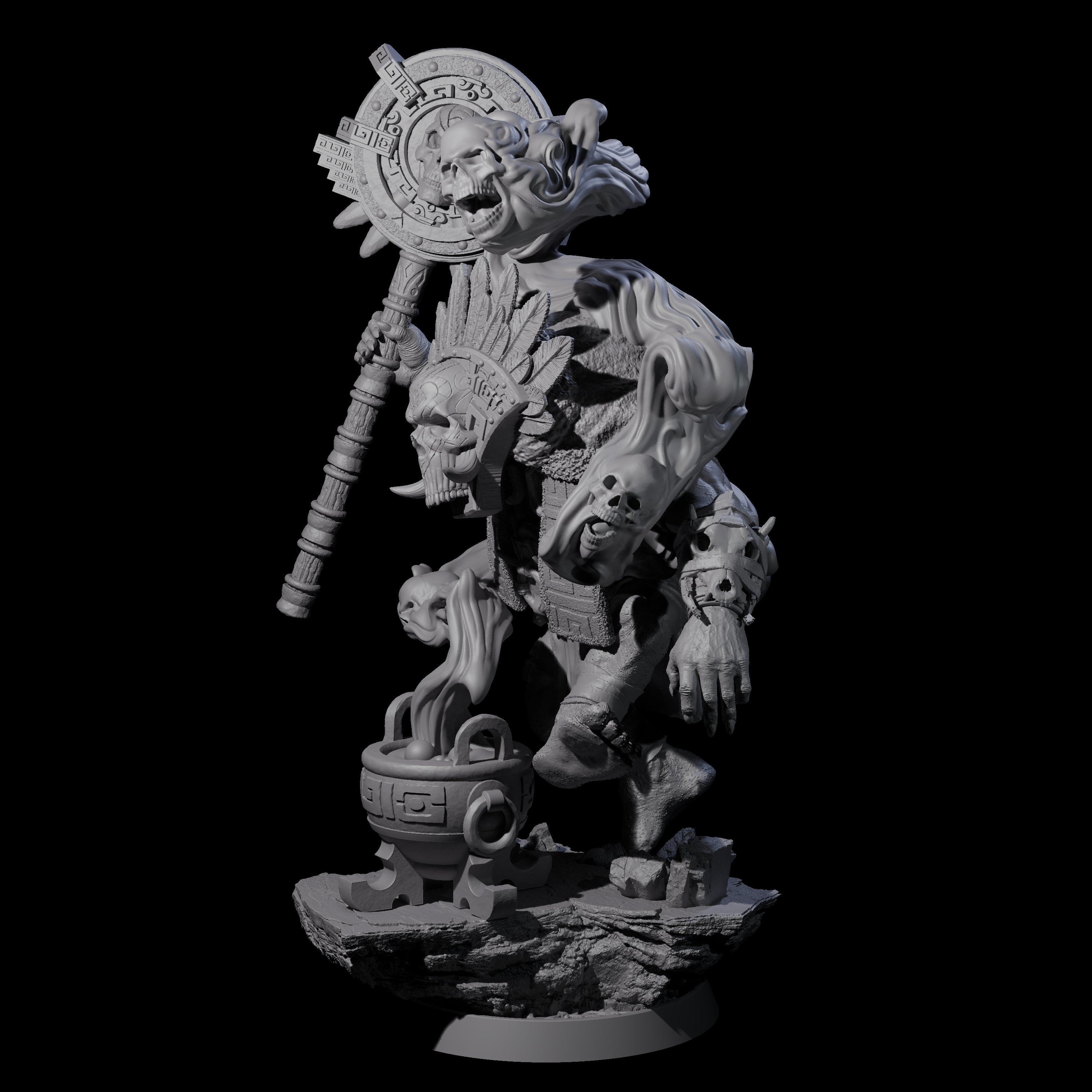 Athletic Tusked Hobgoblin K Miniature for Dungeons and Dragons, Pathfinder or other TTRPGs