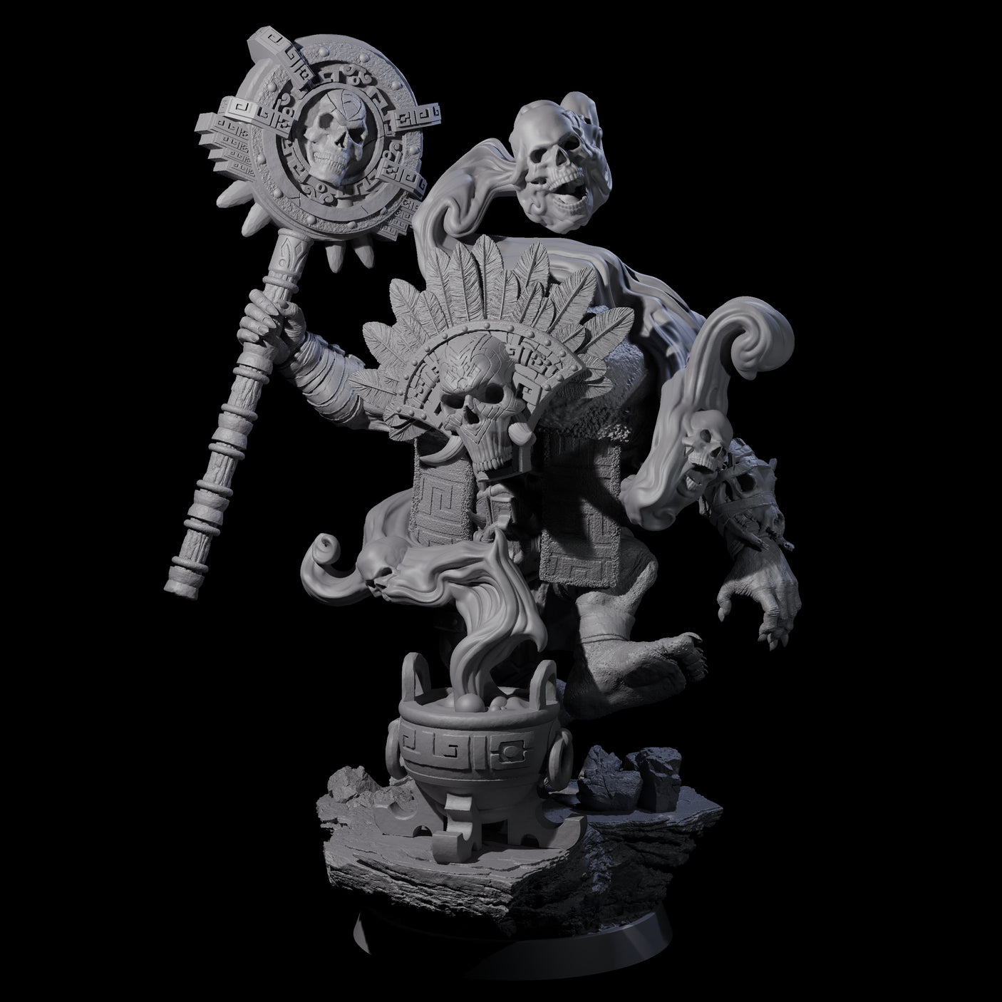 Athletic Tusked Hobgoblin K Miniature for Dungeons and Dragons, Pathfinder or other TTRPGs