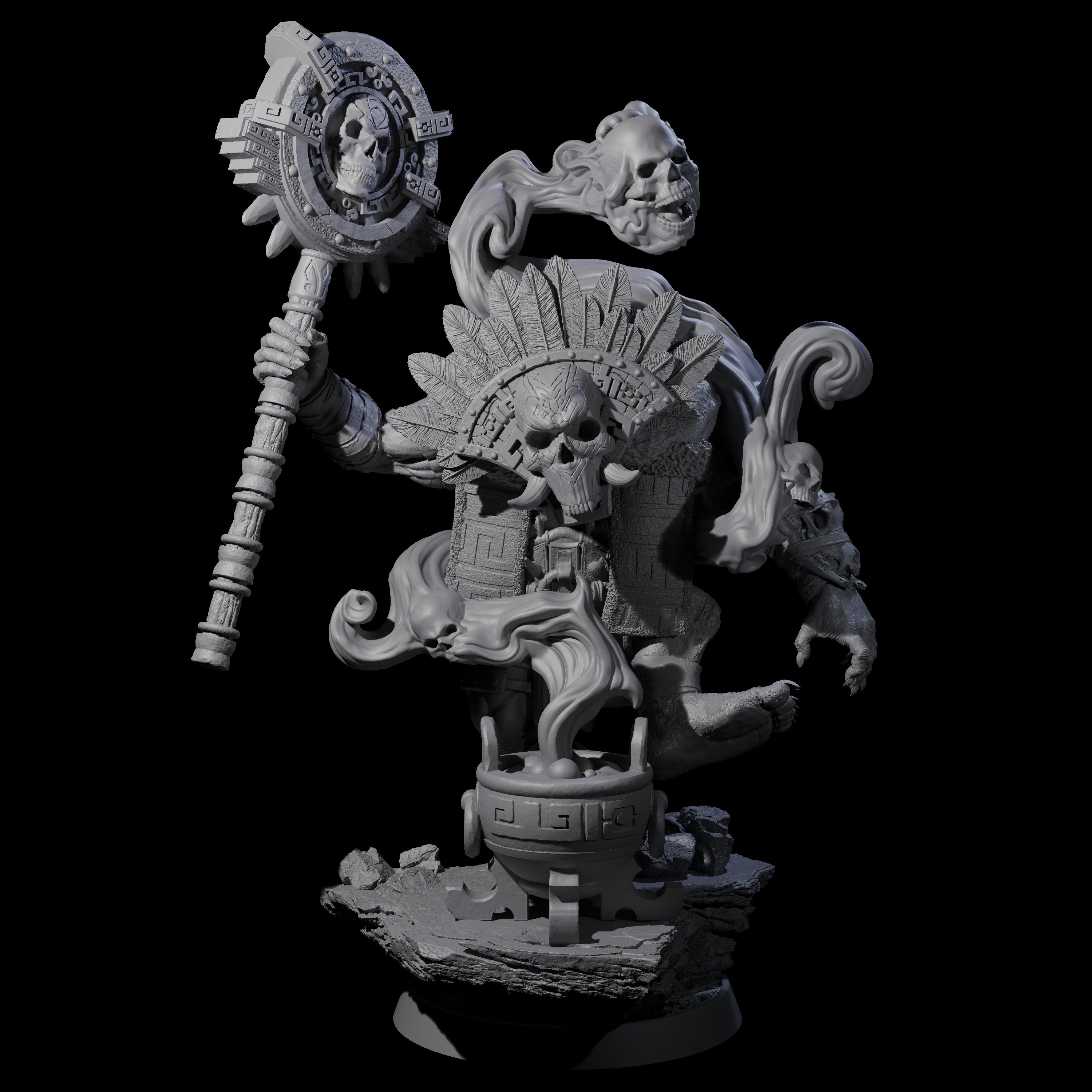 Athletic Tusked Hobgoblin K Miniature for Dungeons and Dragons, Pathfinder or other TTRPGs