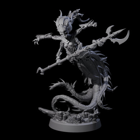 Attacking Deepsea Lamia A Miniature for Dungeons and Dragons, Pathfinder or other TTRPGs