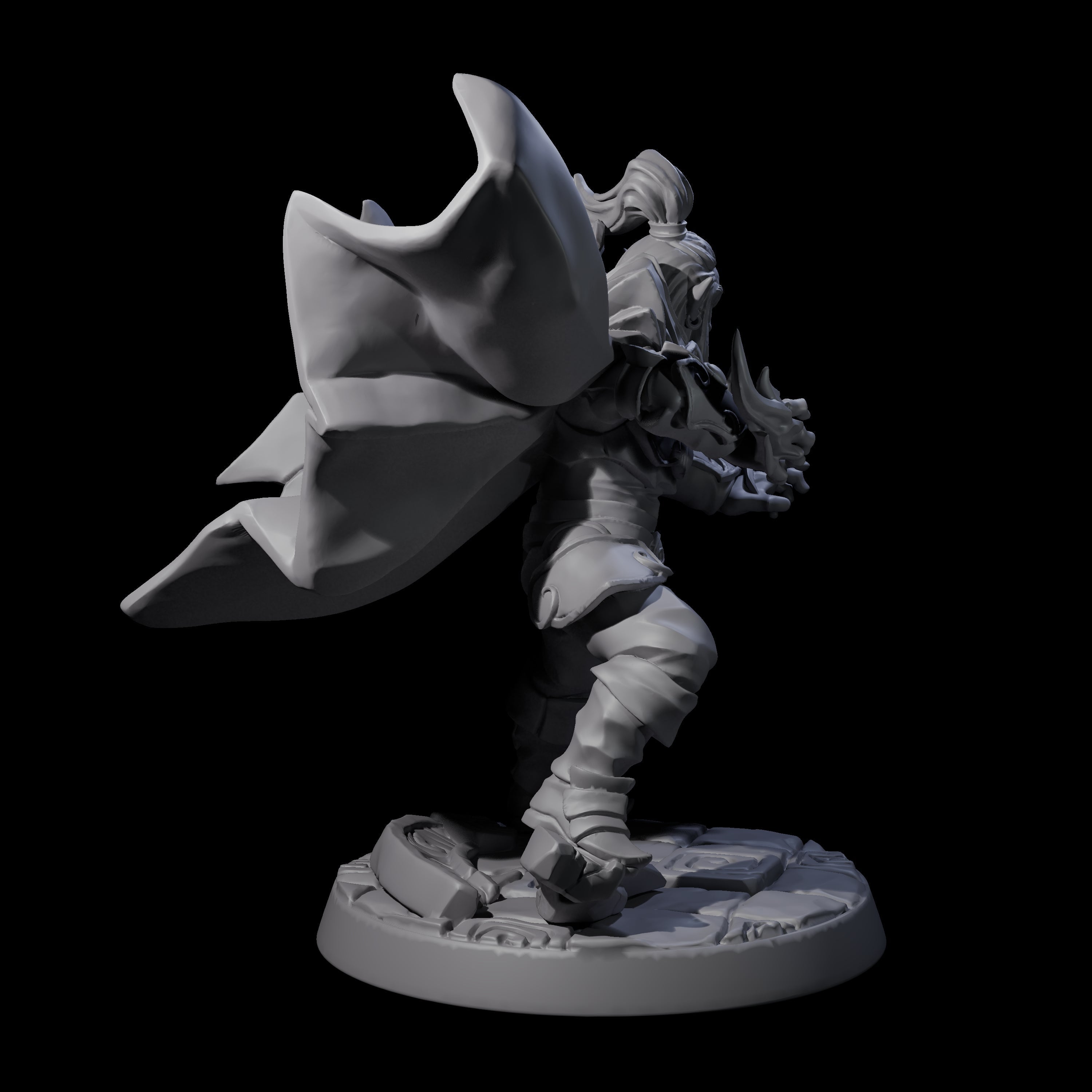 Attacking Drow Sorcerer Miniature for Dungeons and Dragons, Pathfinder or other TTRPGs