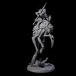 Attacking Drow Warrior on Underdark Ankheg A Miniature for Dungeons and Dragons, Pathfinder or other TTRPGs