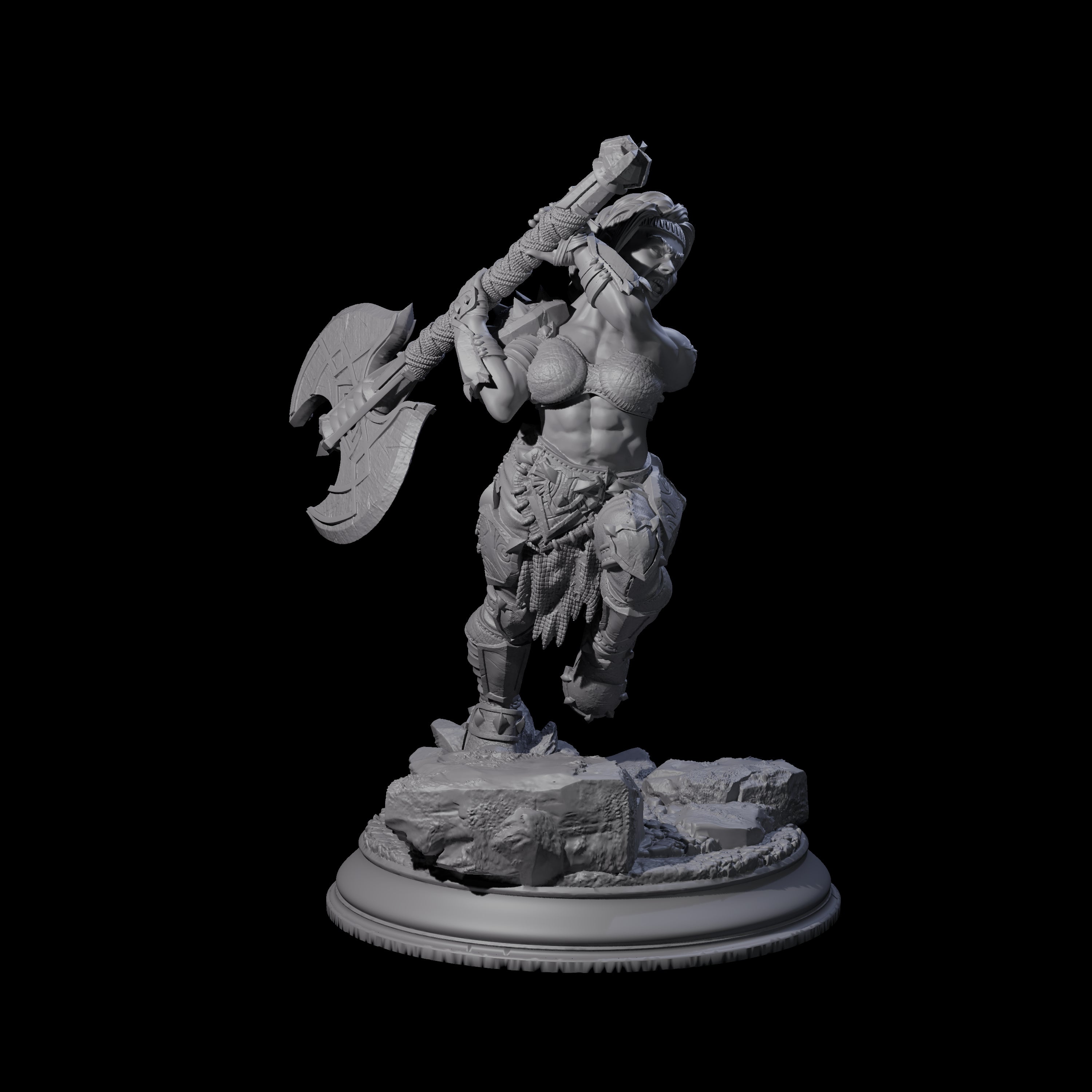 Attacking Duergar Warrior Miniature for Dungeons and Dragons, Pathfinder or other TTRPGs