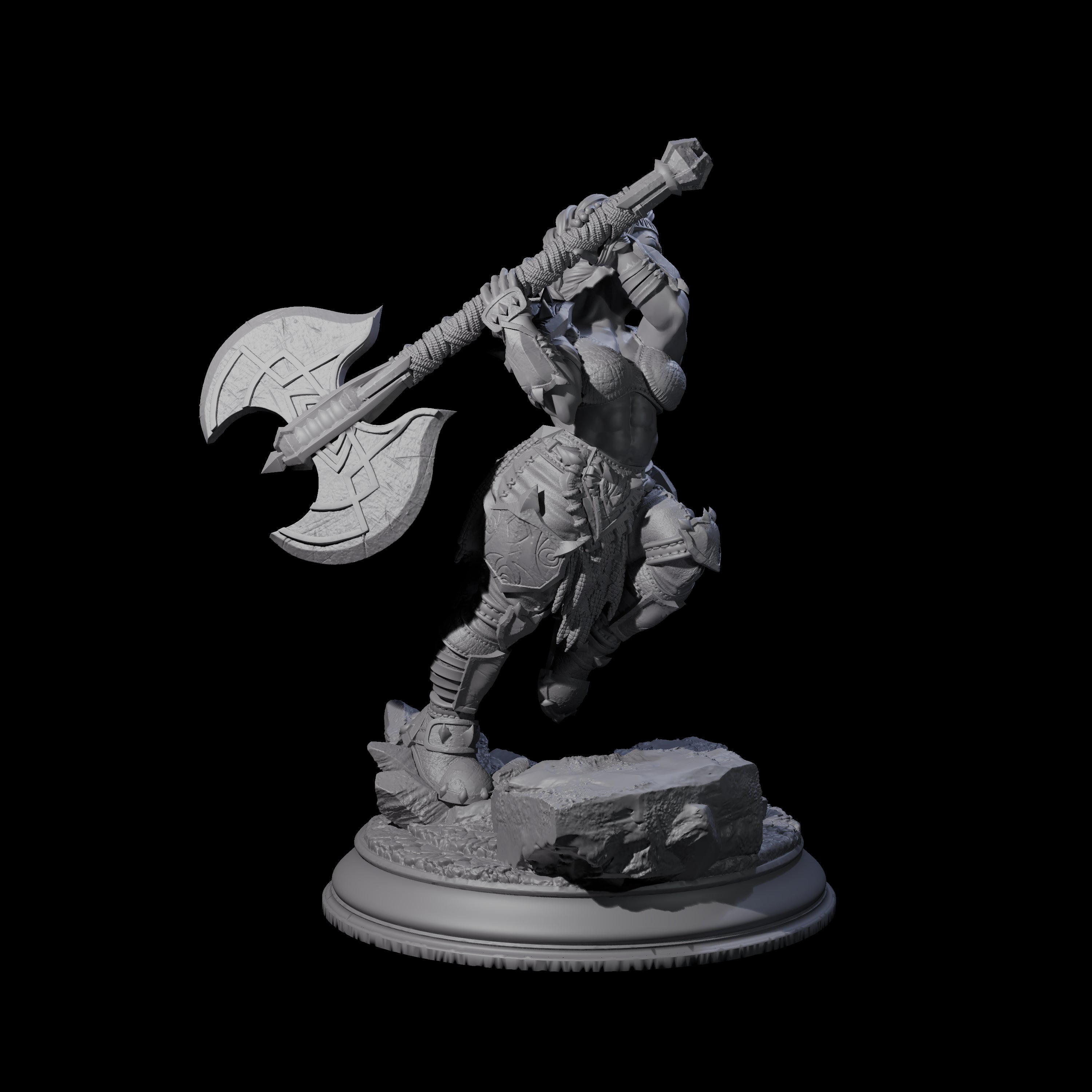 Attacking Duergar Warrior Miniature for Dungeons and Dragons, Pathfinder or other TTRPGs