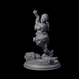Attacking Duergar Warrior Miniature for Dungeons and Dragons, Pathfinder or other TTRPGs
