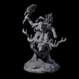 Attacking Goblin on Jackalope B Miniature for Dungeons and Dragons, Pathfinder or other TTRPGs