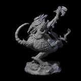 Attacking Goblin on Jackalope B Miniature for Dungeons and Dragons, Pathfinder or other TTRPGs