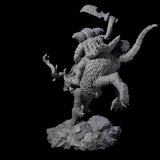 Attacking Goblin on Jackalope C Miniature for Dungeons and Dragons, Pathfinder or other TTRPGs