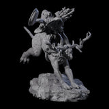 Attacking Goblin on Jackalope D Miniature for Dungeons and Dragons, Pathfinder or other TTRPGs