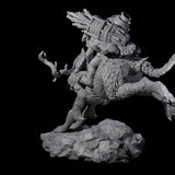 Attacking Goblin on Jackalope D Miniature for Dungeons and Dragons, Pathfinder or other TTRPGs