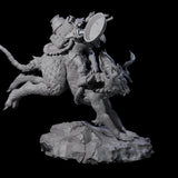 Attacking Goblin on Jackalope D Miniature for Dungeons and Dragons, Pathfinder or other TTRPGs