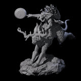 Attacking Goblin on Jackalope D Miniature for Dungeons and Dragons, Pathfinder or other TTRPGs
