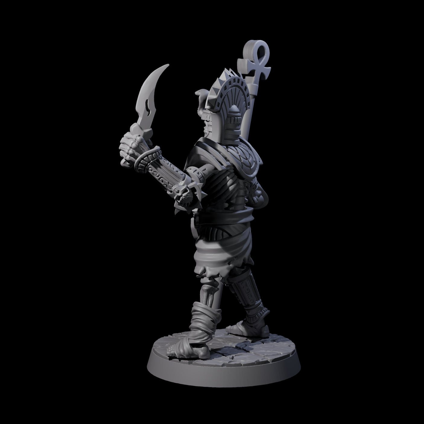 Attacking Mummy A Miniature for Dungeons and Dragons, Pathfinder or other TTRPGs