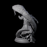 Attacking Snake Charmer Miniature for Dungeons and Dragons, Pathfinder or other TTRPGs