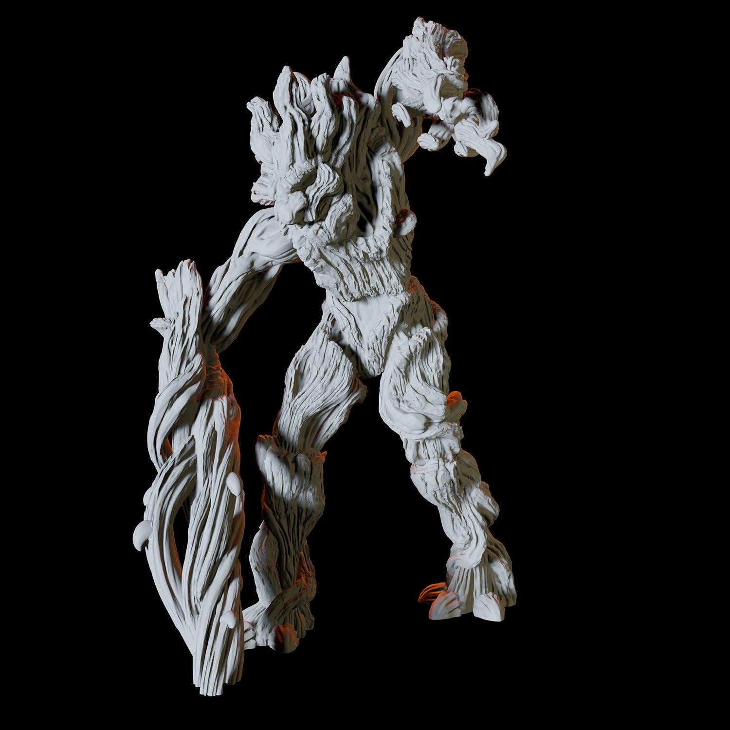 Attacking Treant Miniature for Dungeons and Dragons - Myth Forged