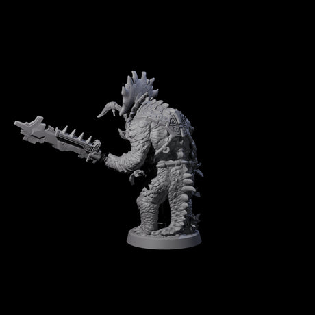Attacking Triceratops Warrior C Miniature for Dungeons and Dragons, Pathfinder or other TTRPGs