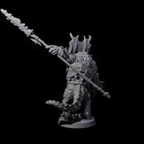Attacking Triceratops Warrior D Miniature for Dungeons and Dragons, Pathfinder or other TTRPGs