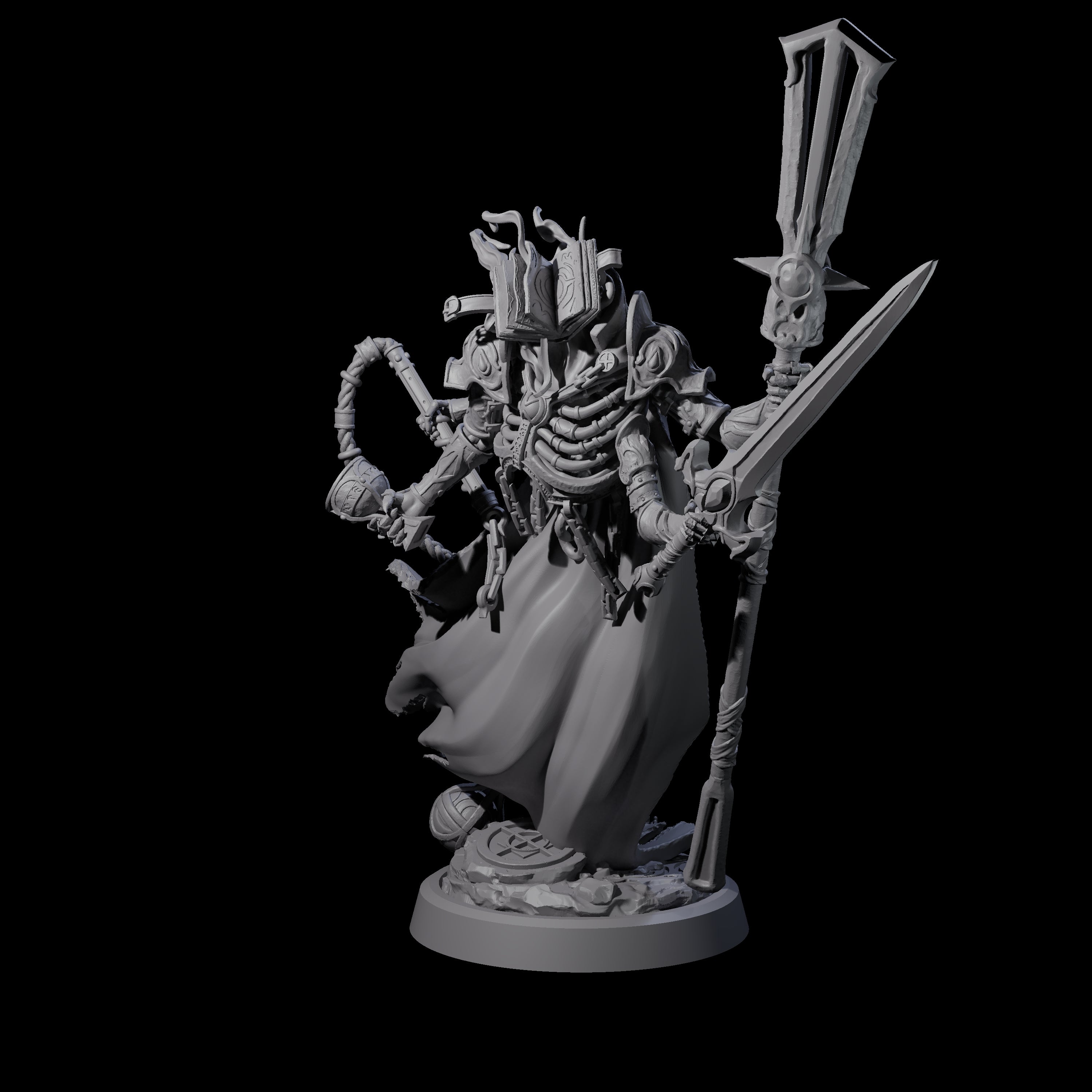 Attendant Ossuary Theurge B Miniature for Dungeons and Dragons, Pathfinder or other TTRPGs