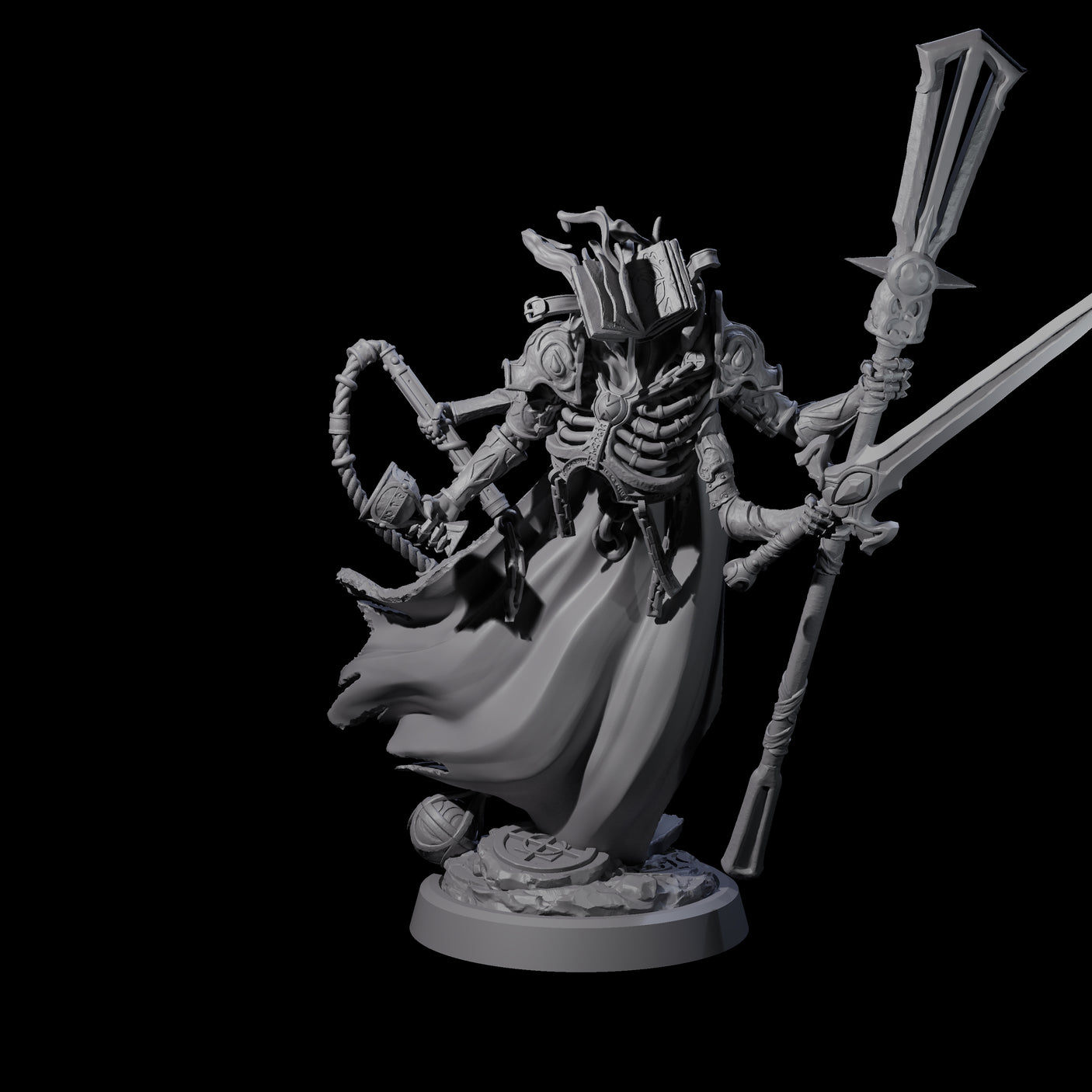 Attendant Ossuary Theurge B Miniature for Dungeons and Dragons, Pathfinder or other TTRPGs