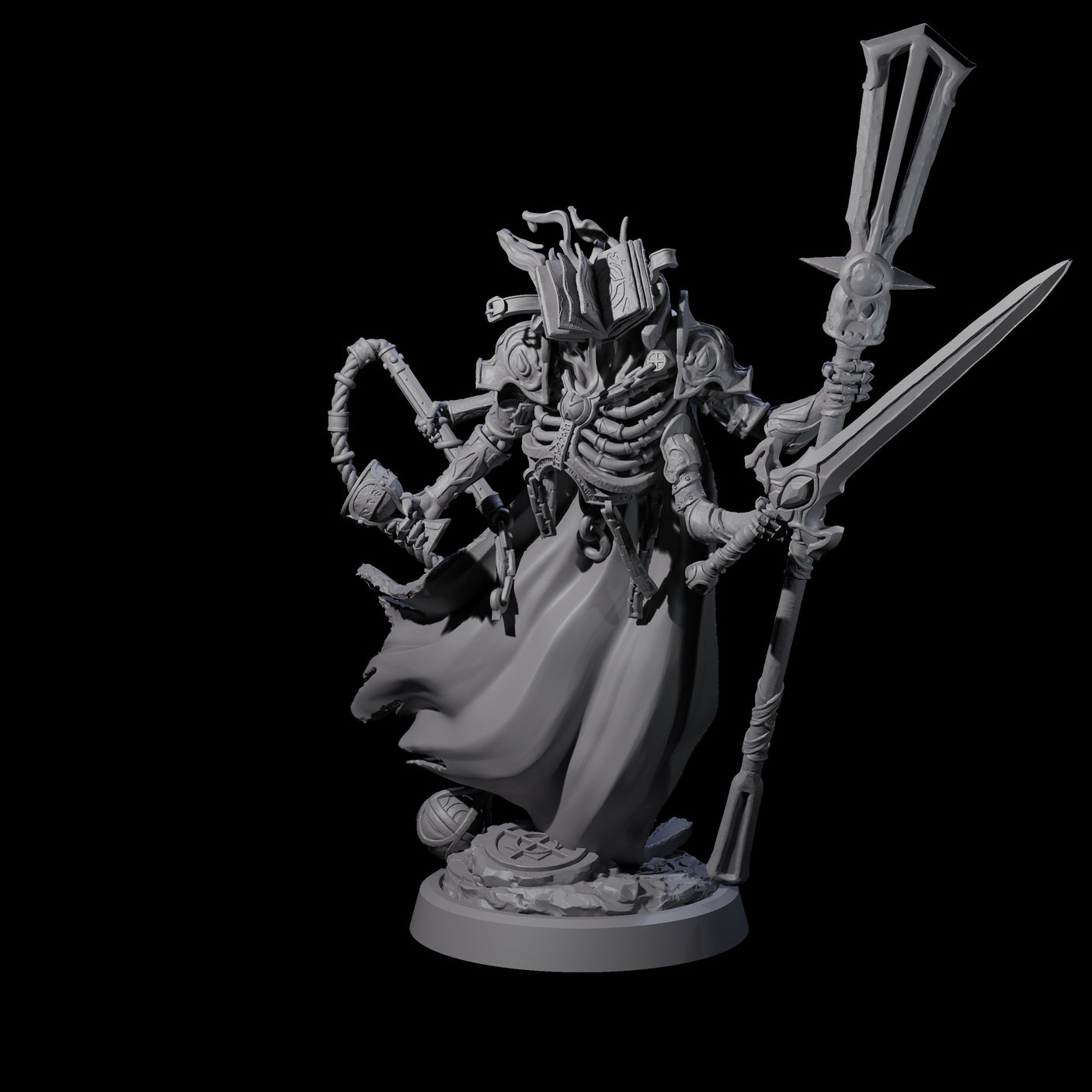 Attendant Ossuary Theurge B Miniature for Dungeons and Dragons, Pathfinder or other TTRPGs
