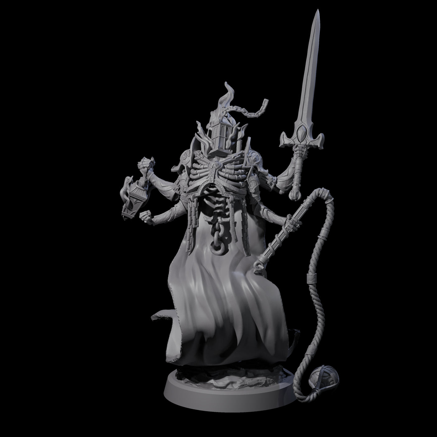 Attendant Ossuary Theurge C Miniature for Dungeons and Dragons, Pathfinder or other TTRPGs