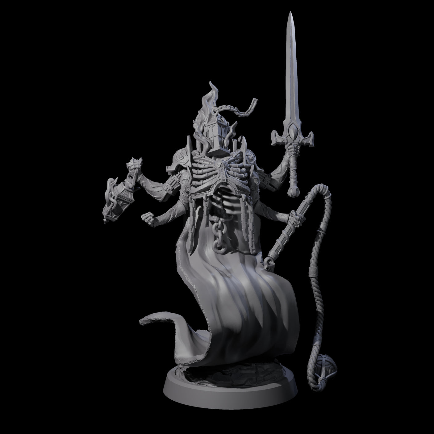 Attendant Ossuary Theurge C Miniature for Dungeons and Dragons, Pathfinder or other TTRPGs
