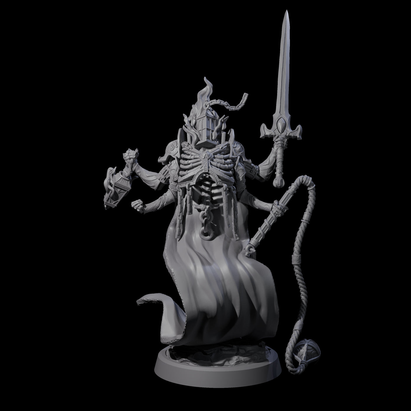 Attendant Ossuary Theurge C Miniature for Dungeons and Dragons, Pathfinder or other TTRPGs