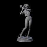 Aurora - Oar Swinging Heroine Miniature for Dungeons and Dragons, Pathfinder or other TTRPGs