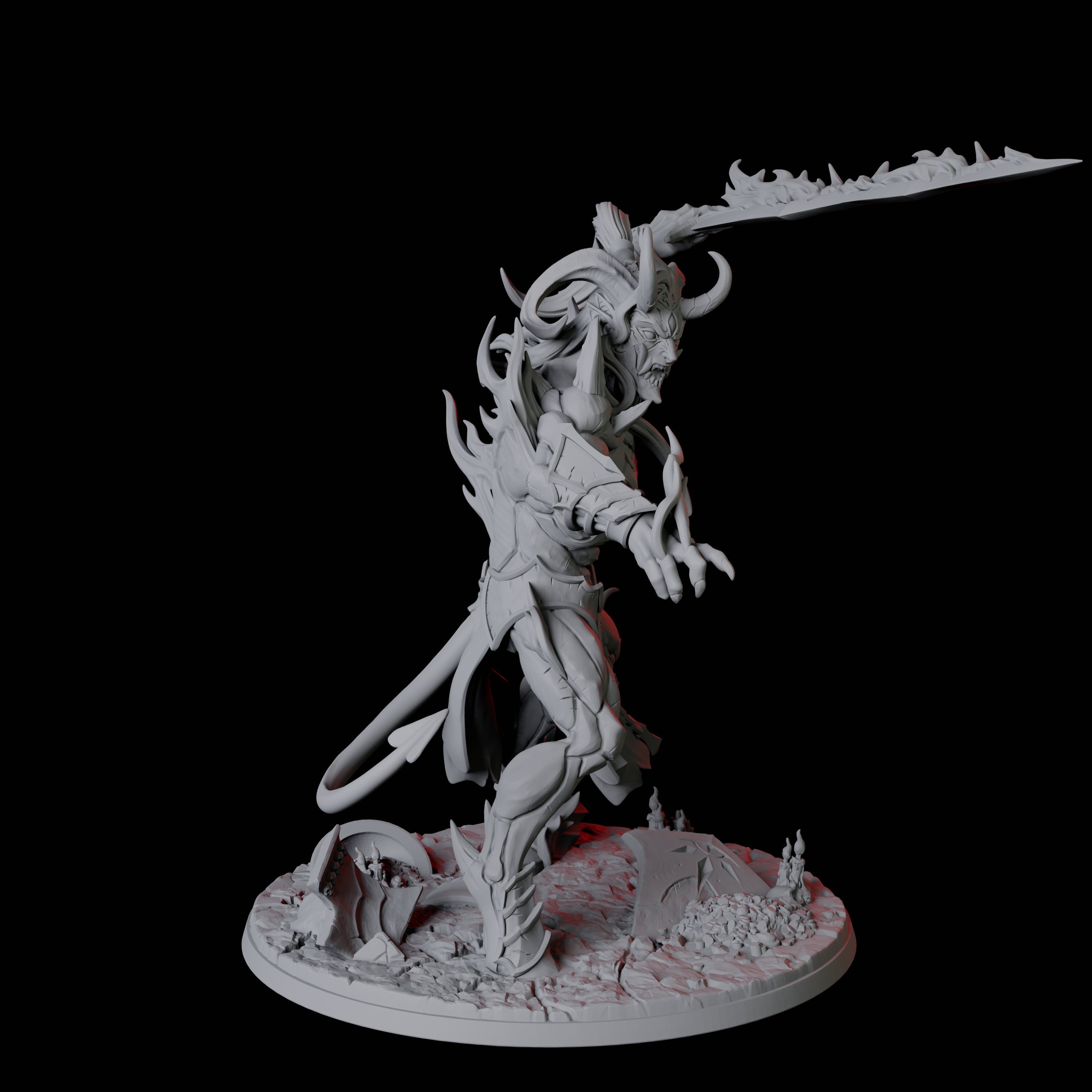 Avatar of Asmodeus Miniature for Dungeons and Dragons, Pathfinder or other TTRPGs