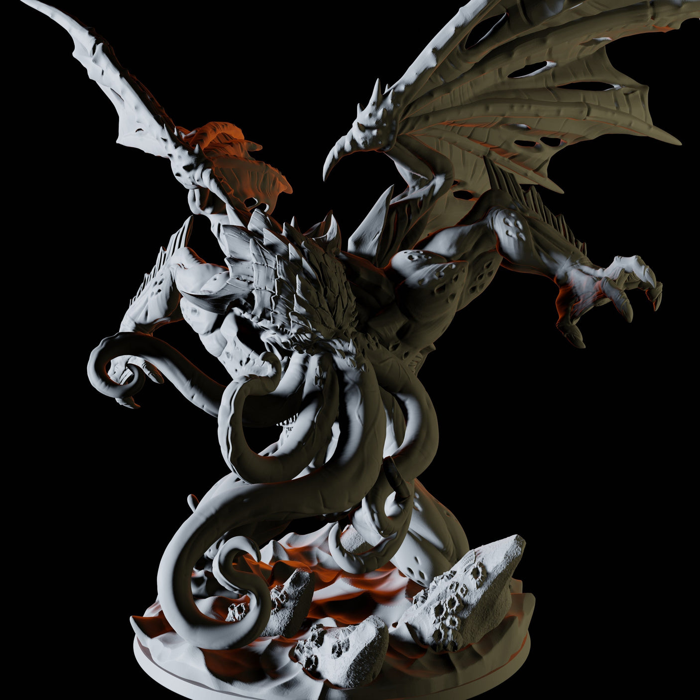 Avatar of Cthulhu Miniature for Dungeons and Dragons, Pathfinder or other TTRPGs