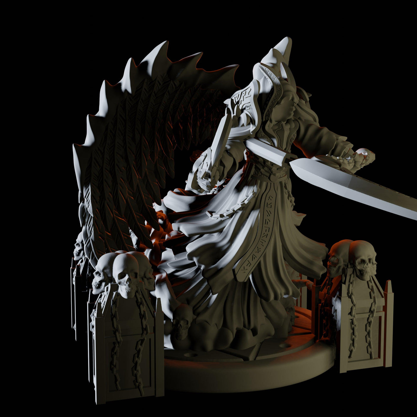 Avatar of Death Miniature for Dungeons and Dragons, Pathfinder or other TTRPGs