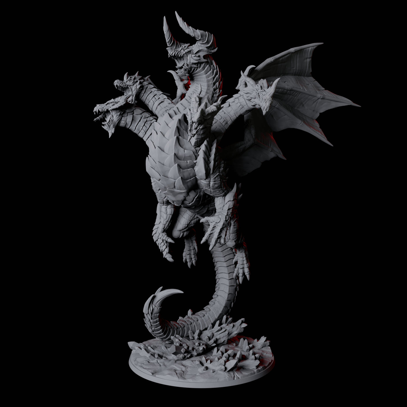Avatar of Tiamat Miniature for Dungeons and Dragons, Pathfinder or other TTRPGs