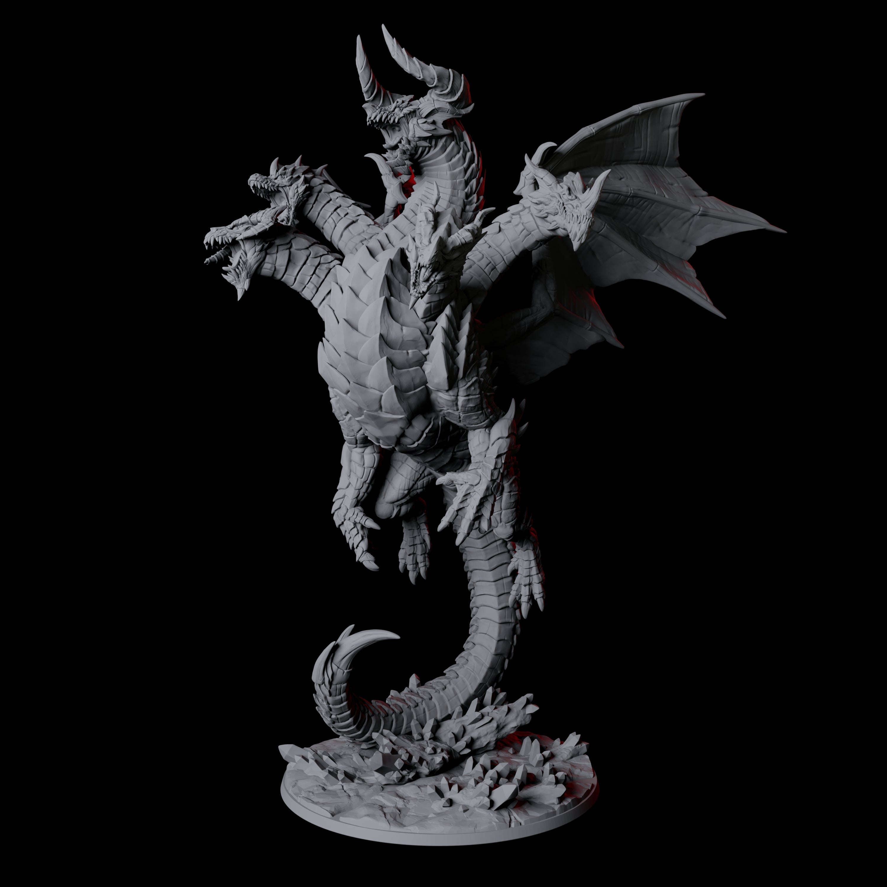 Avatar of Tiamat Miniature for Dungeons and Dragons, Pathfinder or other TTRPGs