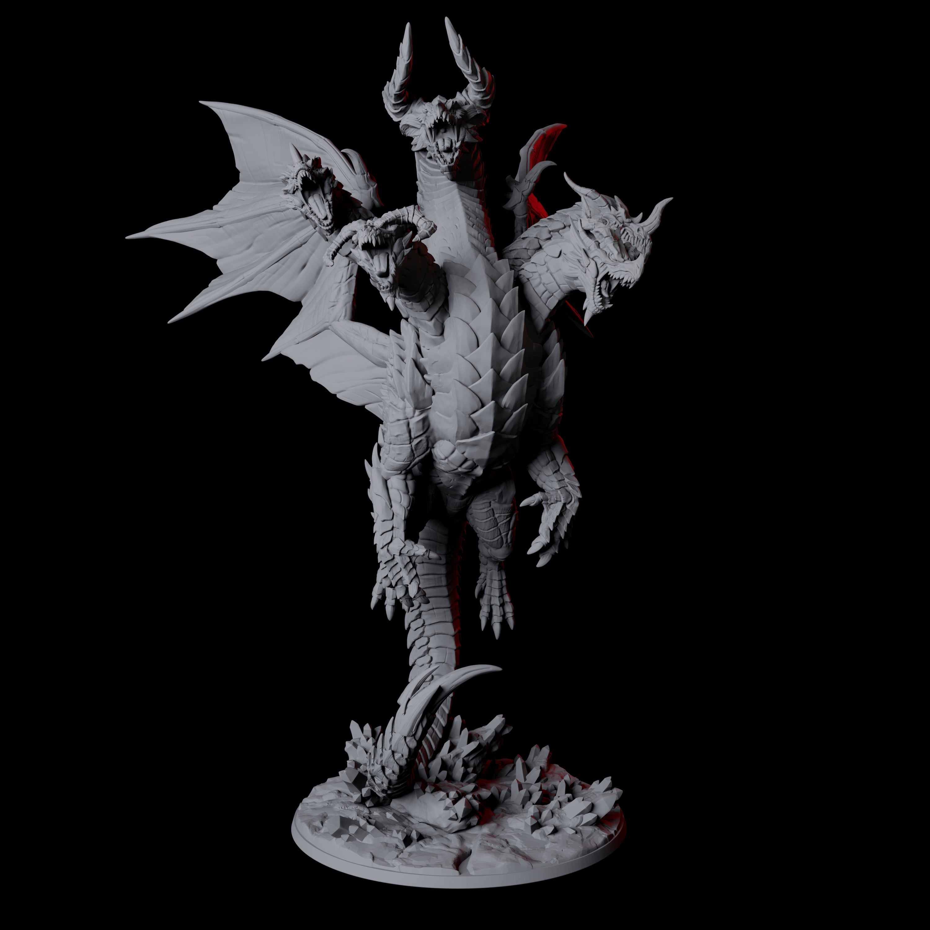 Avatar of Tiamat Miniature for Dungeons and Dragons, Pathfinder or other TTRPGs