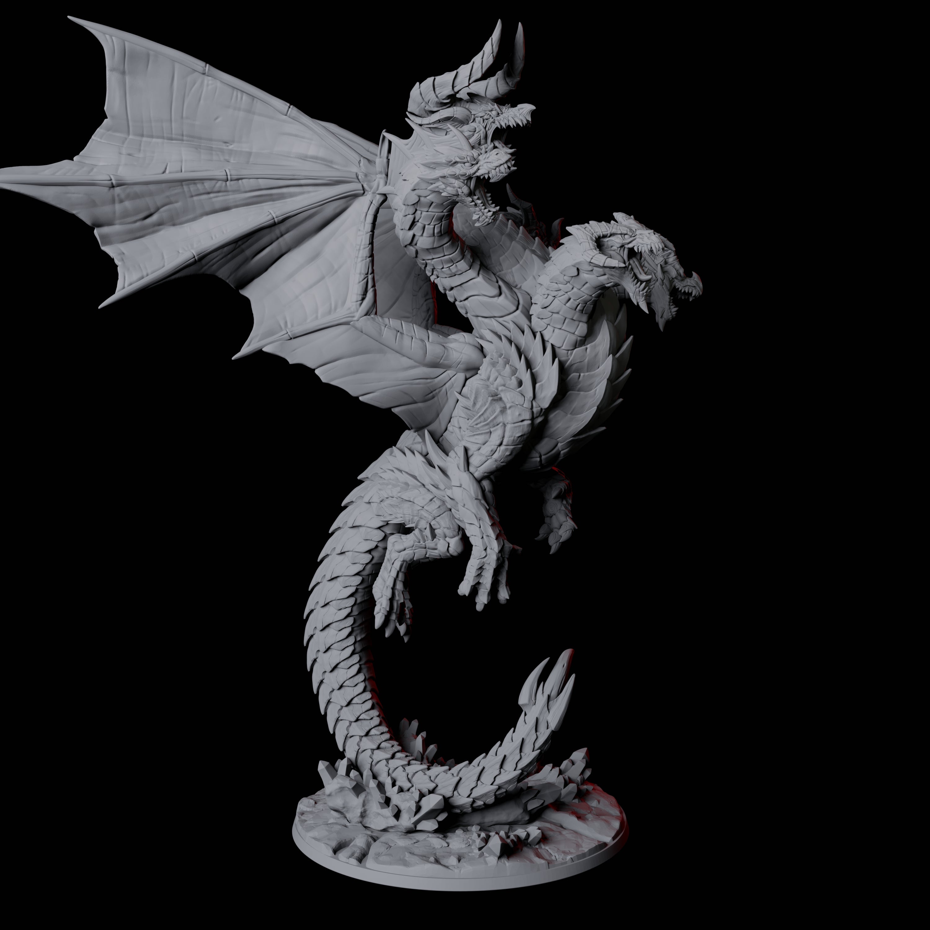 Avatar of Tiamat Miniature for Dungeons and Dragons, Pathfinder or other TTRPGs