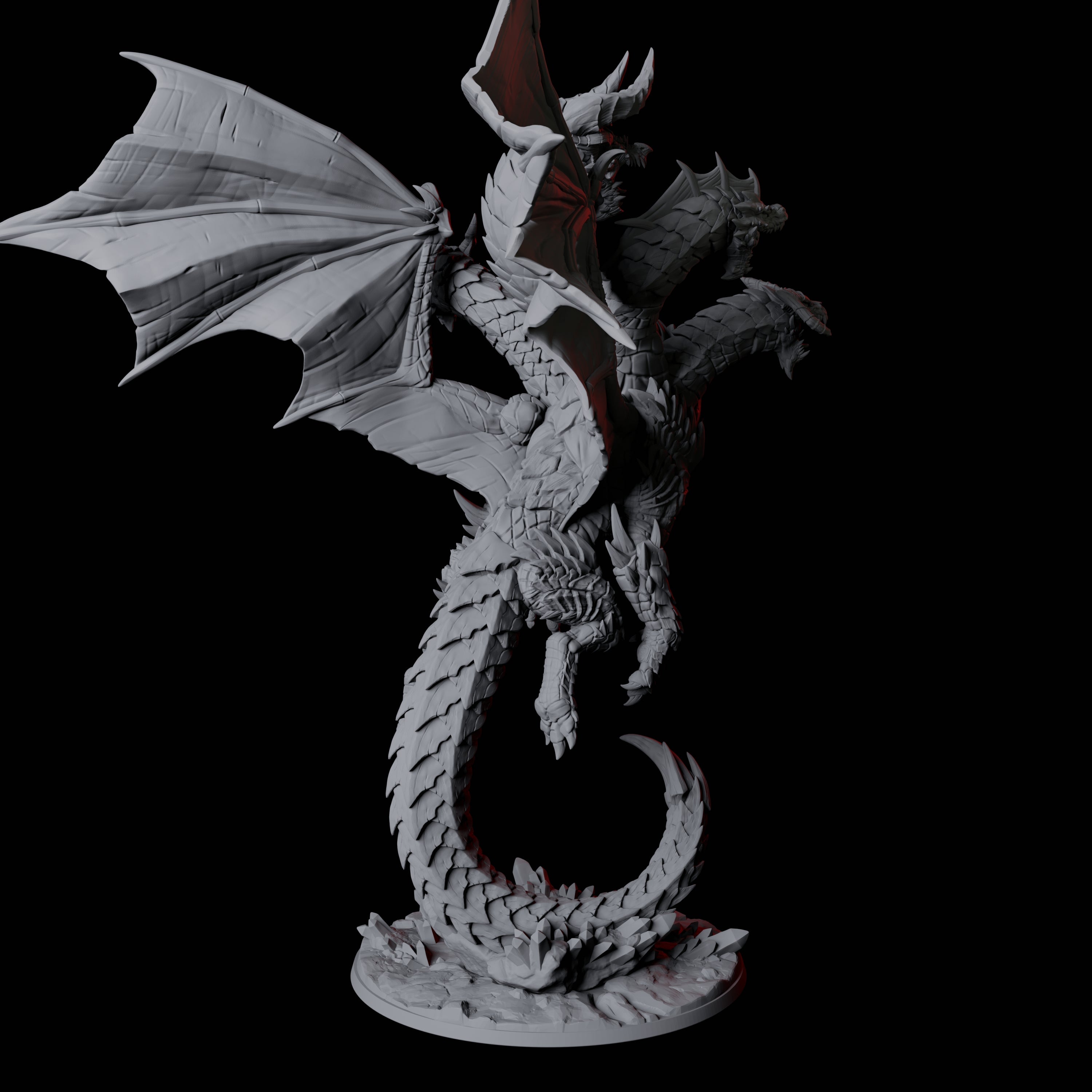 Avatar of Tiamat Miniature for Dungeons and Dragons, Pathfinder or other TTRPGs