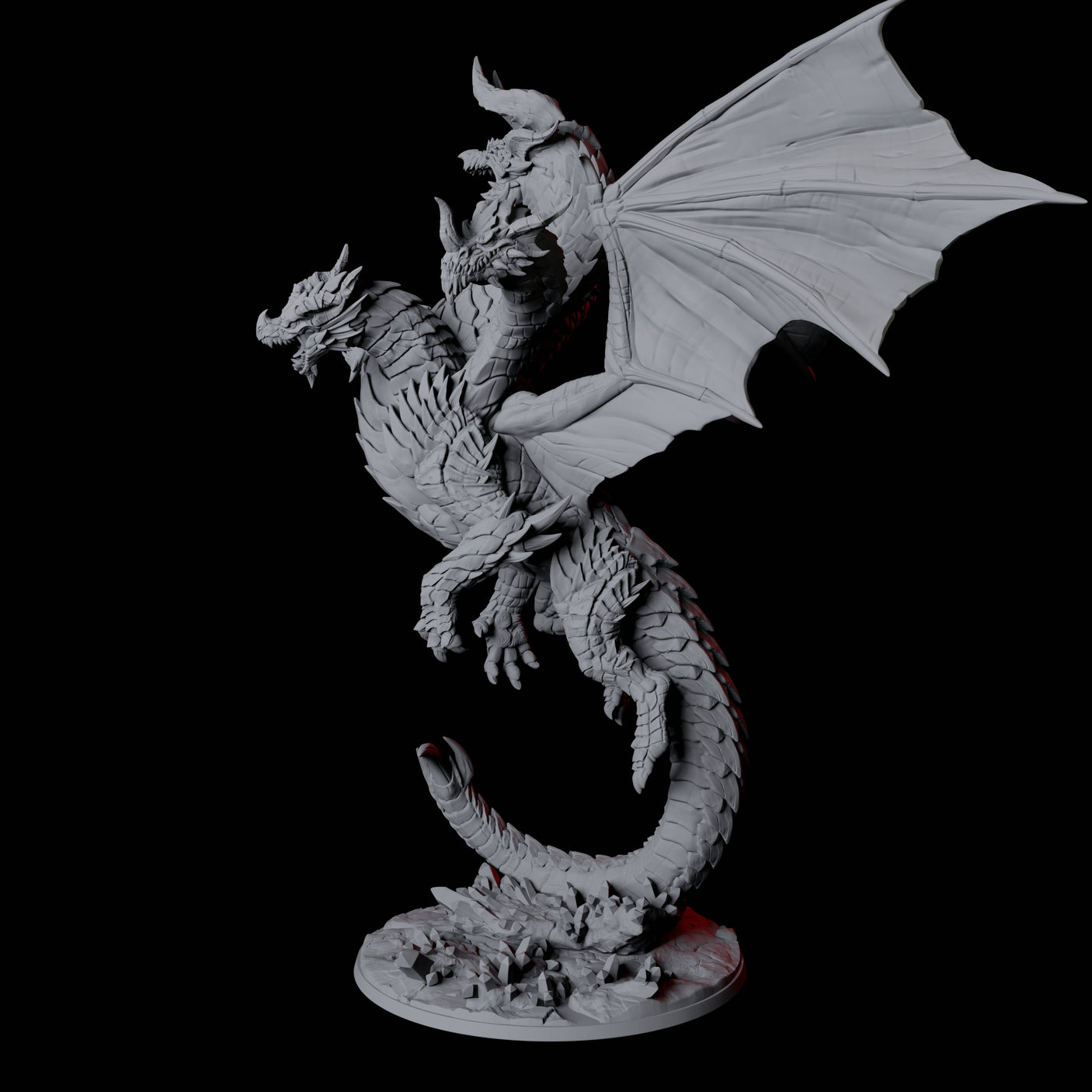 Avatar of Tiamat Miniature for Dungeons and Dragons, Pathfinder or other TTRPGs