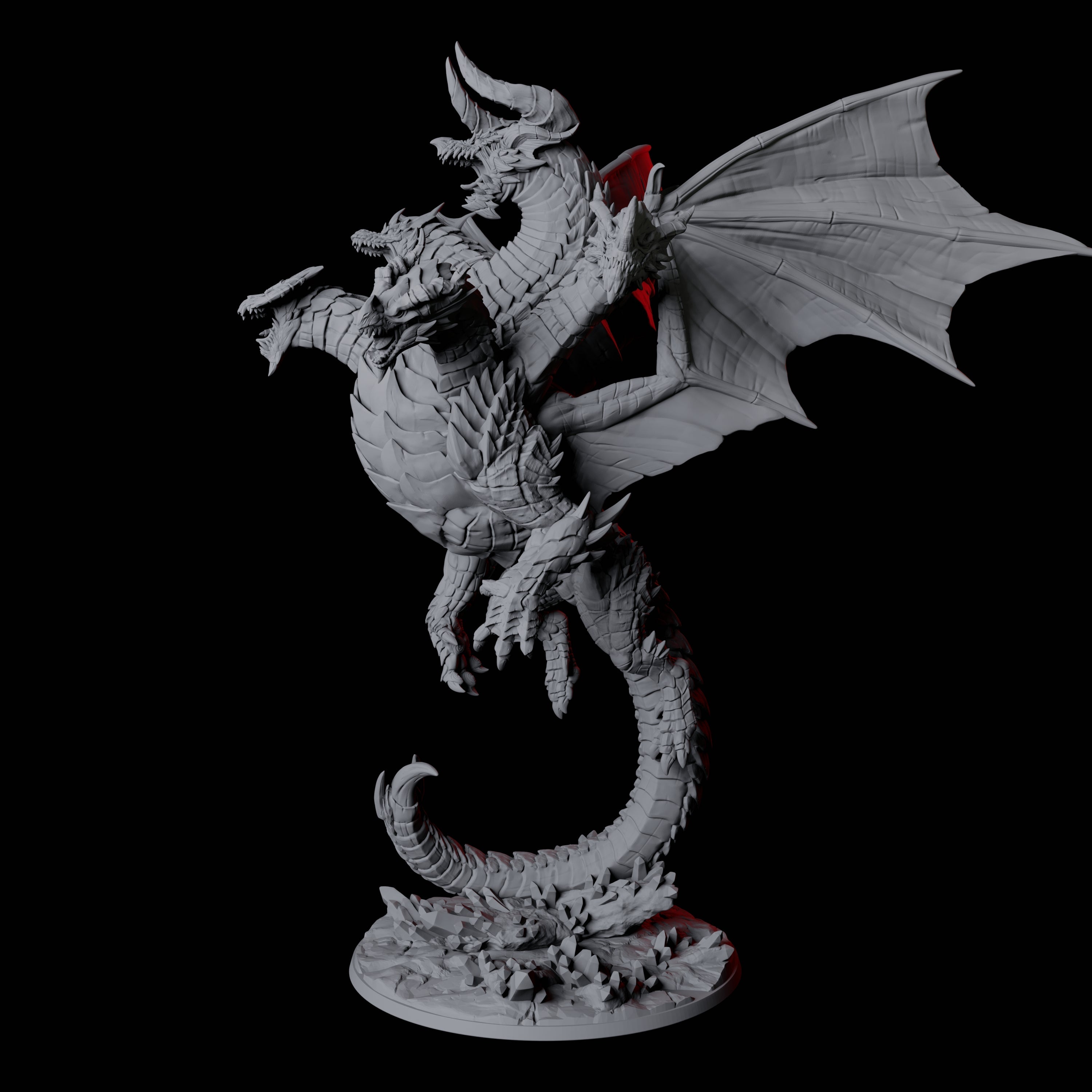 Avatar of Tiamat Miniature for Dungeons and Dragons, Pathfinder or other TTRPGs